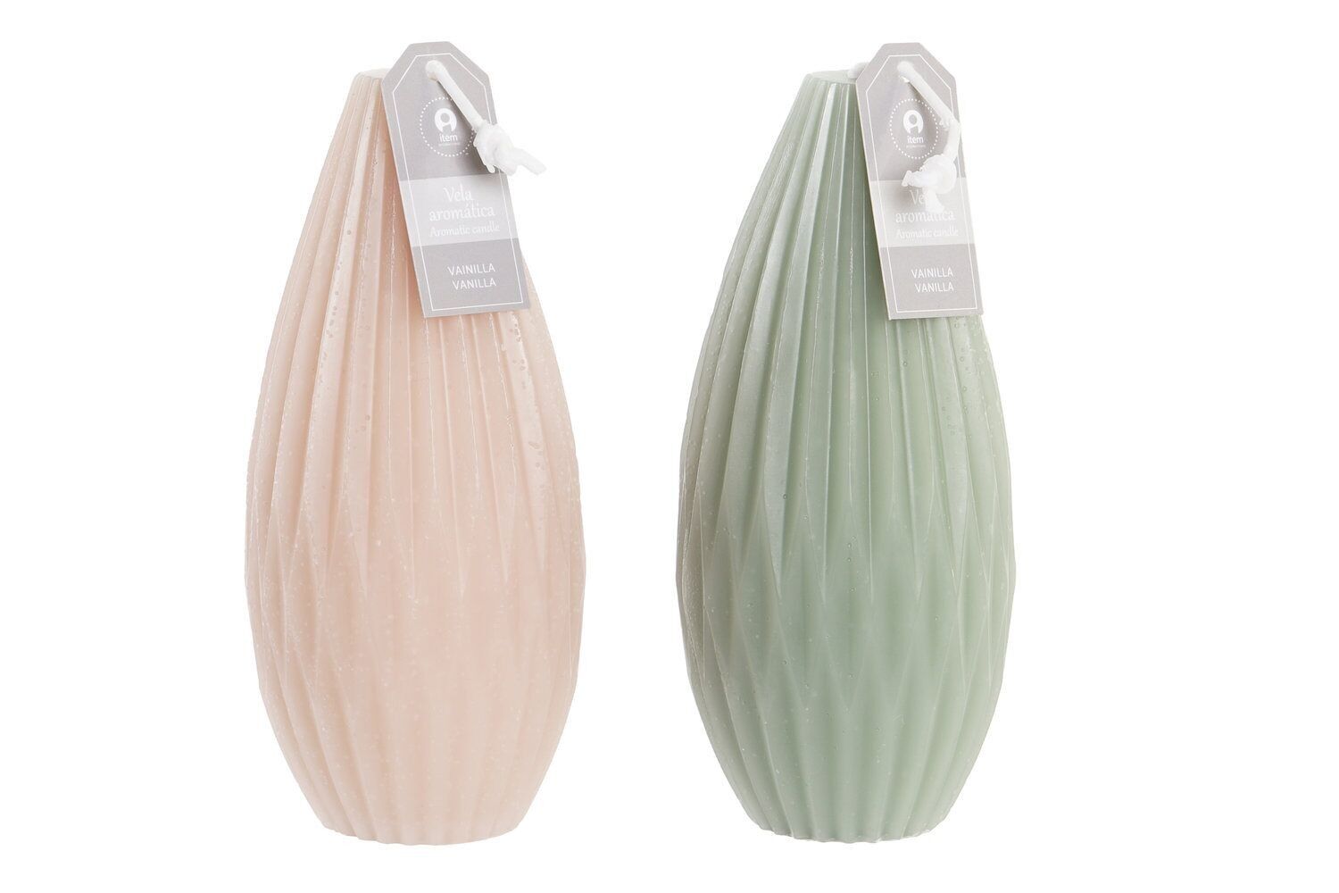 CANDELA CERA 6,7X6,7X15 2 SURT. VE200692