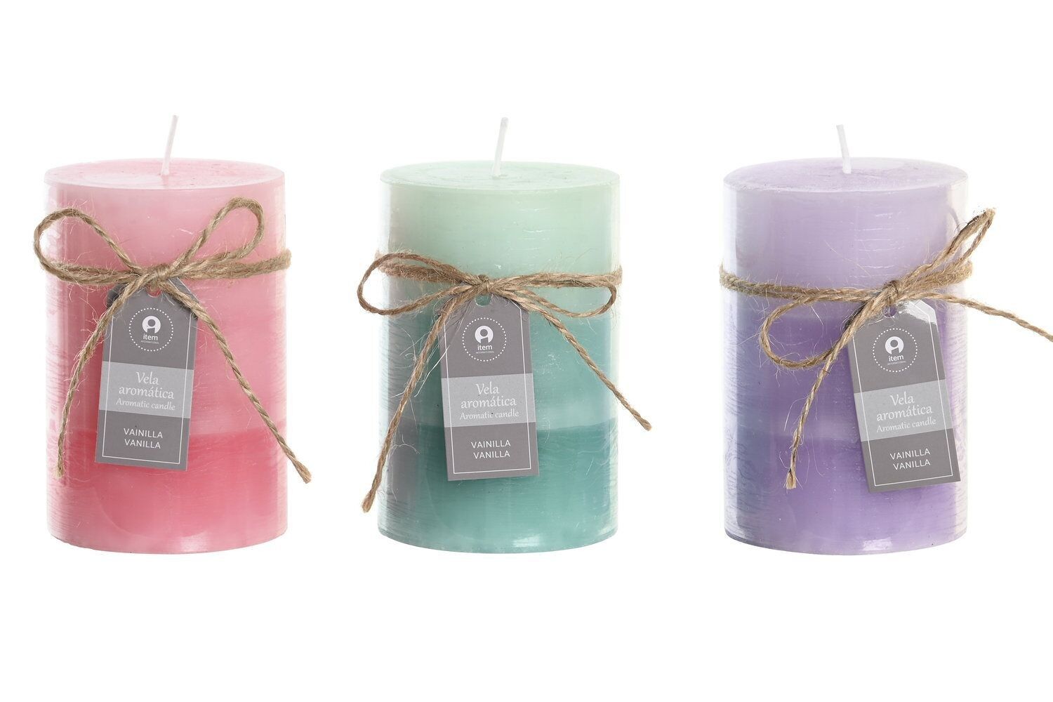 CANDELA IN CERA 6,8X6,8X10 295 GR, 55 ORE 3 SURT. VE204729