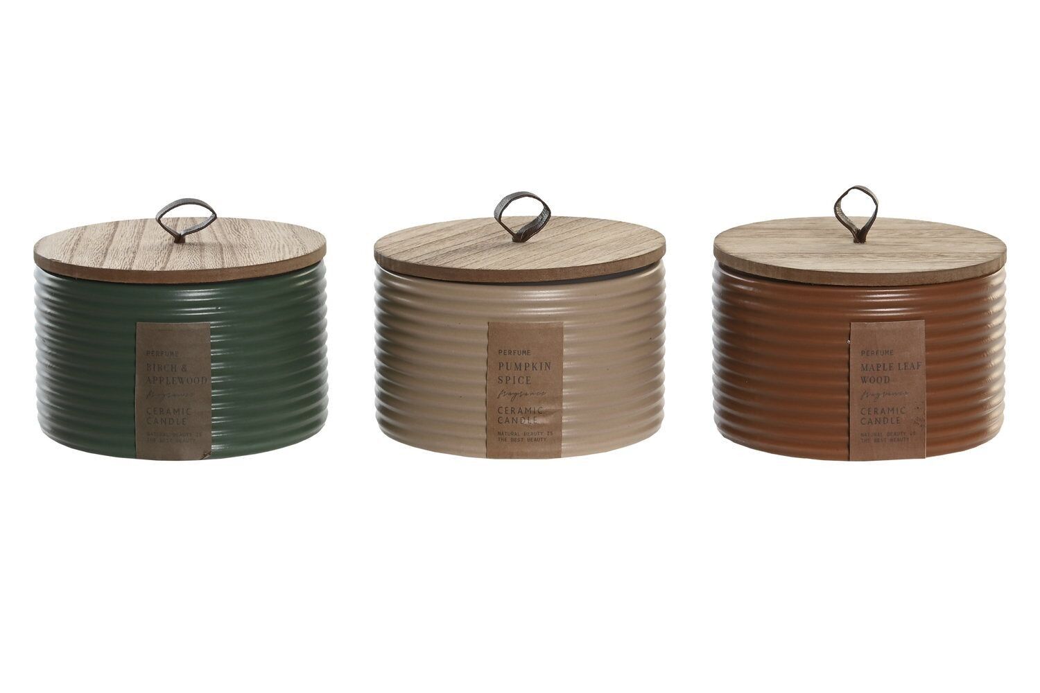 CANDELA IN GRES CERA 12X12X7,5 470 GR, CON COPERCHIO 3 SURT. VE206200