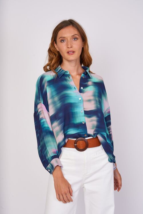 ELANA BLOUSE BLEU