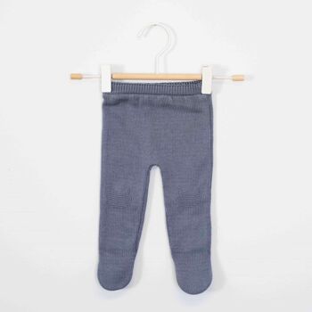 Pantalon à pieds en coton - Bleu orage - Collection «Petits Chats» 2