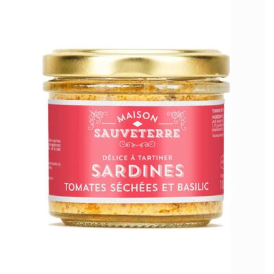 Crema de sardinas, tomates secos y albahaca - Verrine 100g