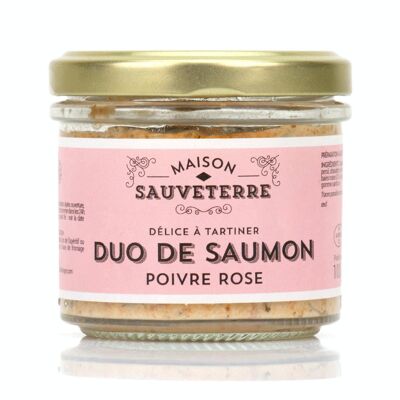 Duo salmone affumicato e pepe rosa da spalmare - Verrine 100g