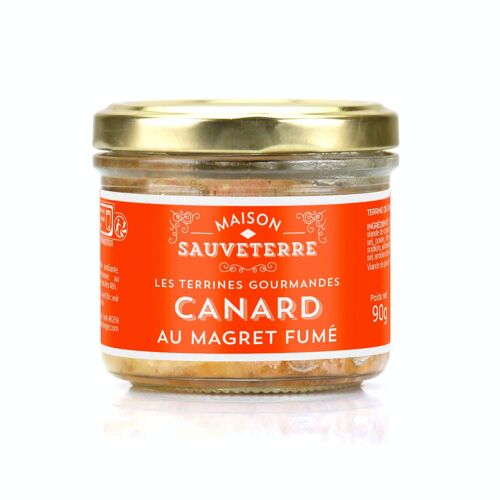 Terrine gourmande de canard au magret fumé - Verrine 90g