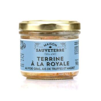 Terrine à la royale au foie gras, jus de truffe et magret - Pot de 90g