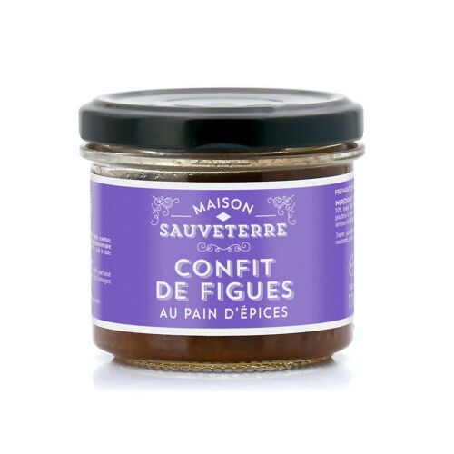 Confit de figues violettes au pain d'épices - Verrine 110g