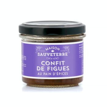 Confit de figues violettes au pain d'épices - Verrine 110g