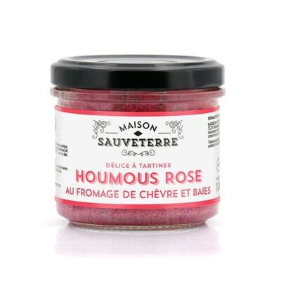 Rosa Hummus mit Ziegenkäse und Beeren – 100-g-Glas