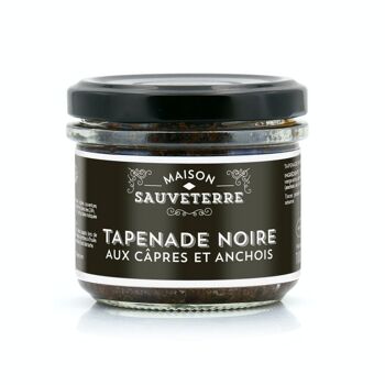 Tapenade noire aux capres et anchois Pot de 100g