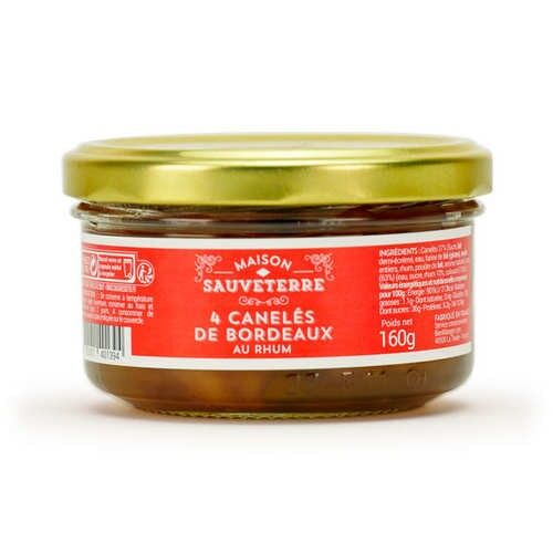 Canelés from Bordeaux with Maison Sauveterre rum - 160g jar
