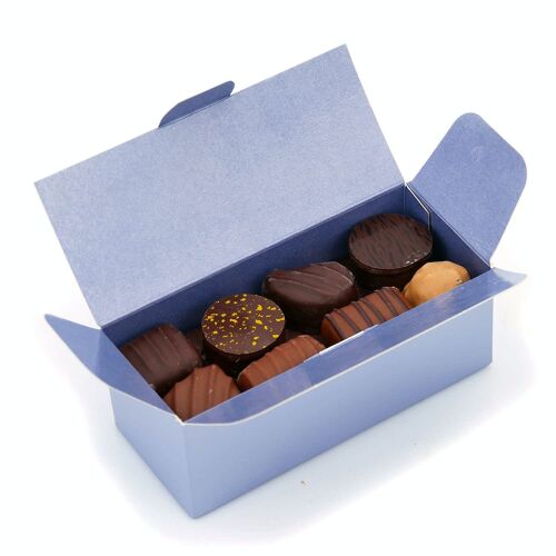 Ballotin assortiment de chocolats noirs et lait - Le ballotin de 90g