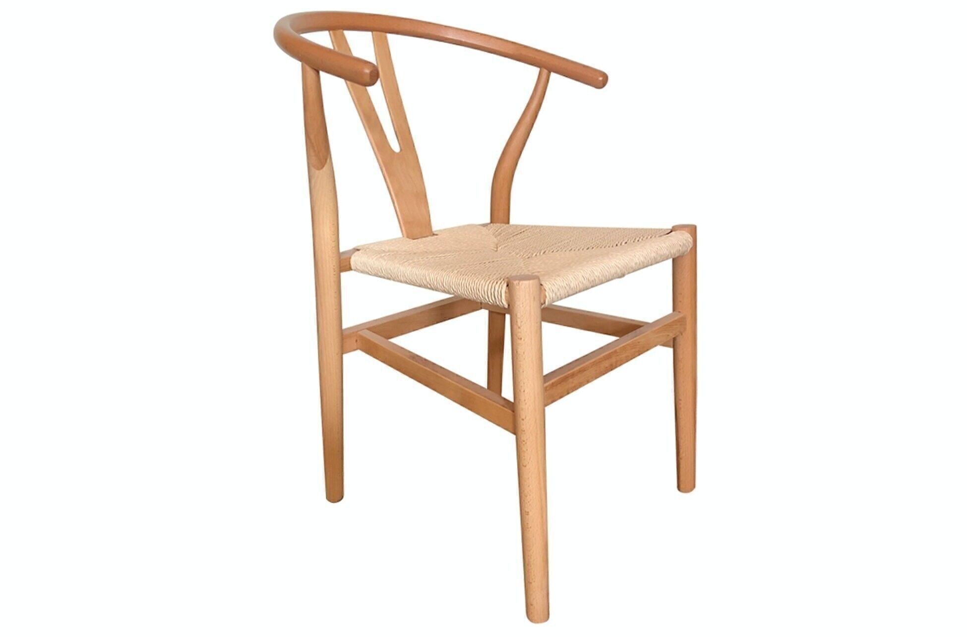 SEDIA DA PRANZO LEGNO KIOTO CHIARO NATURALE / CORDA