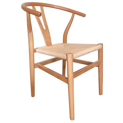 DINING CHAIR NATURAL LIGHT KIOTO WOOD / ROPE