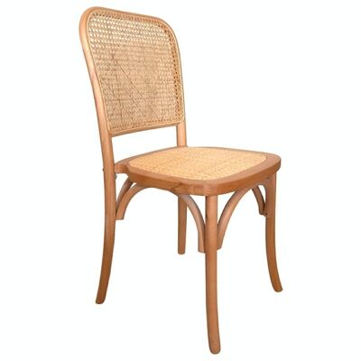 DINING CHAIR NATURAL LIGHT TUSCANY WOOD / RATTAN