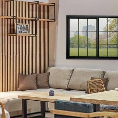 AKUSTIKPLATTE PET ACUSTIC SOUND NORDISH / SCHWARZ 60 x 120 CM.