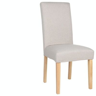 AFRICA DINING CHAIR WITH REMOVABLE BEIGE / NATURAL COVER