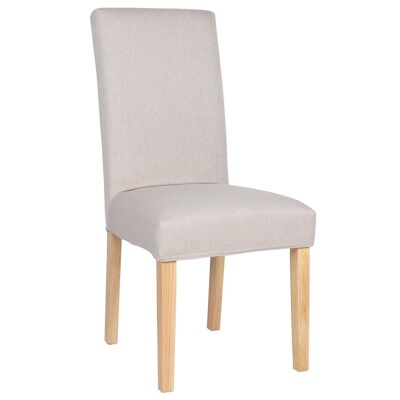 AFRICA DINING CHAIR WITH REMOVABLE BEIGE / NATURAL COVER