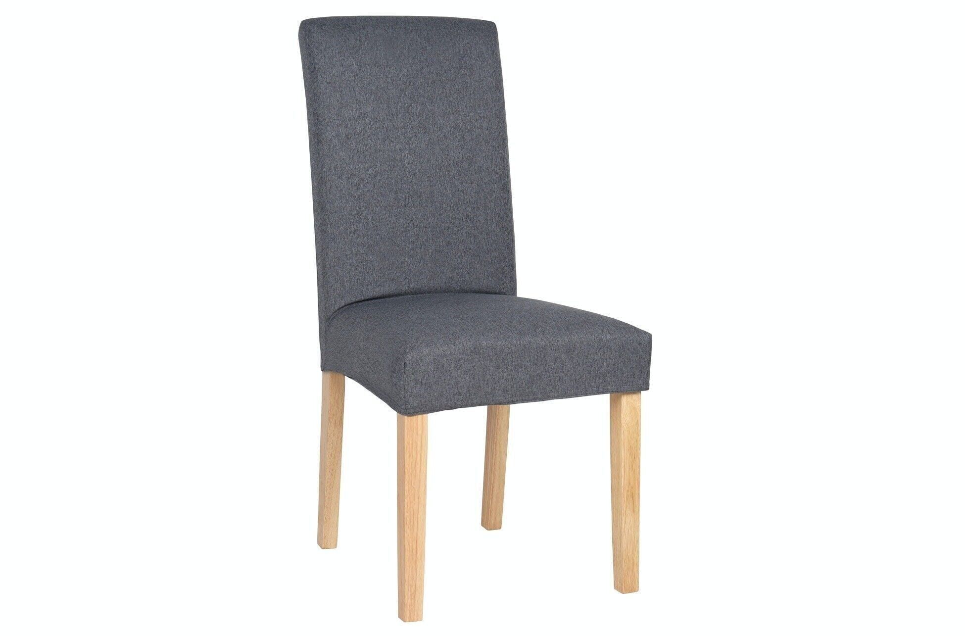 SEDIA DA PRANZO AFRICA CON RIVESTIMENTO SFODERABILE GRIGIO/NATURALE