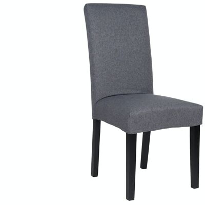 AFRICA DINING CHAIR WITH REMOVABLE GRAY / BLACK COVER