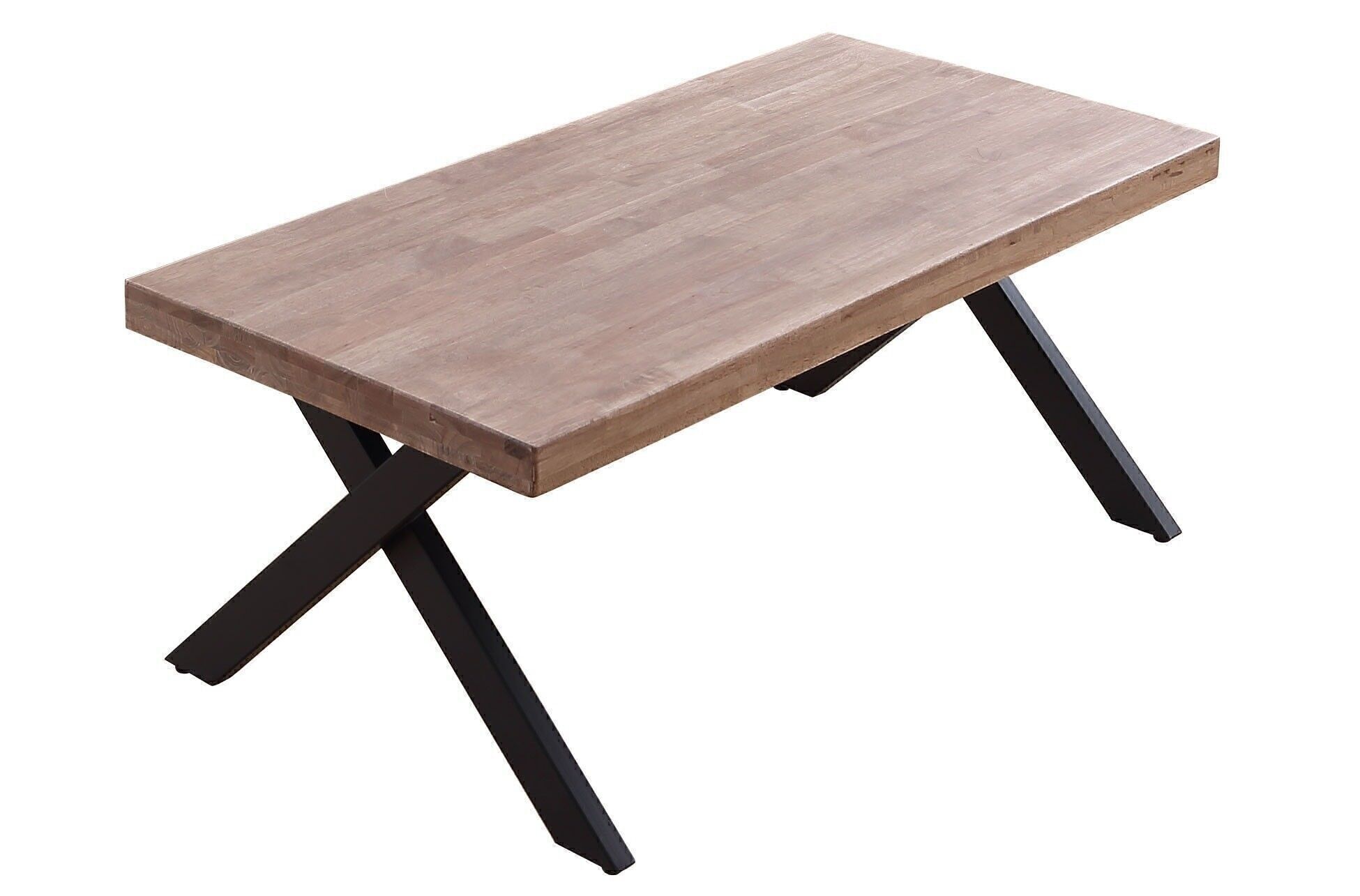 HEBBARER COUCHTISCH XENA GERADE EICHE HONIG / SCHWARZE PLATTE.