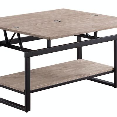 LIFT AND EXTENDABLE COFFEE TABLE STEVE OAK HONEY / BLACK.
