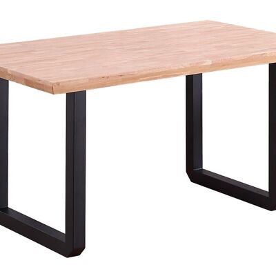 MESA COMEDOR FIJA ROMA ROBLE NORDISH / NEGRO.
