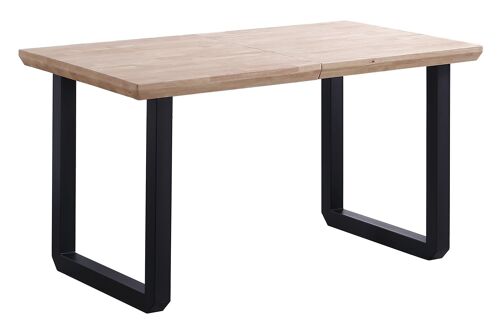 MESA COMEDOR EXTENSIBLE ROMA ROBLE NORDISH / NEGRO.