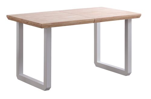 MESA COMEDOR EXTENSIBLE ROMA ROBLE NORDISH / BLANCO.