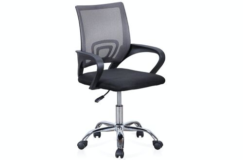 SILLA DE OFICINA GIRATORIA MODELO VITA NEGRO / GRIS