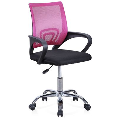 SWIVEL OFFICE CHAIR MODEL VITA BLACK / PINK