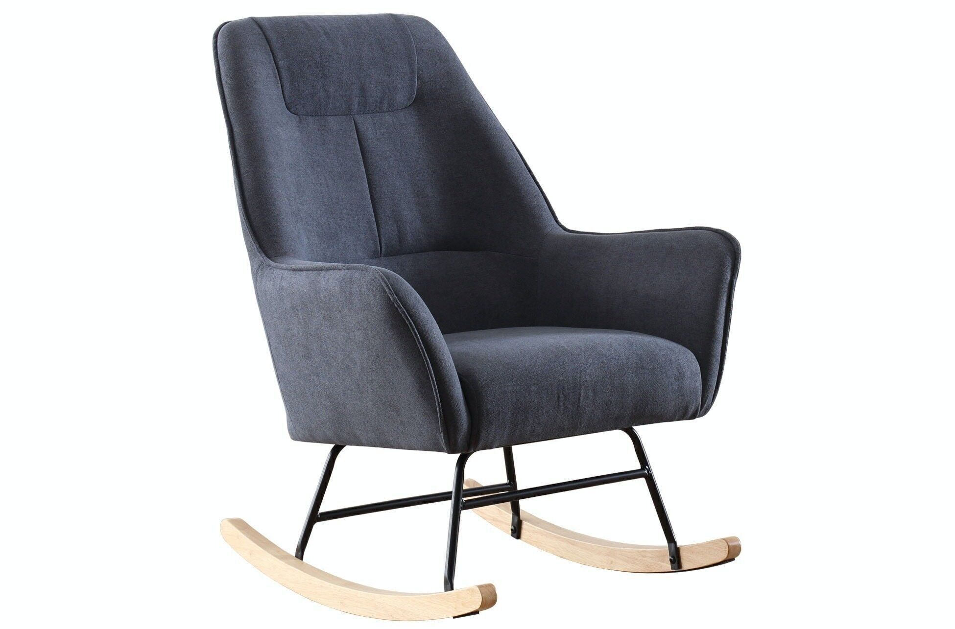 POLTRONA ROCKER ROCKER TESSUTO GRIGIO