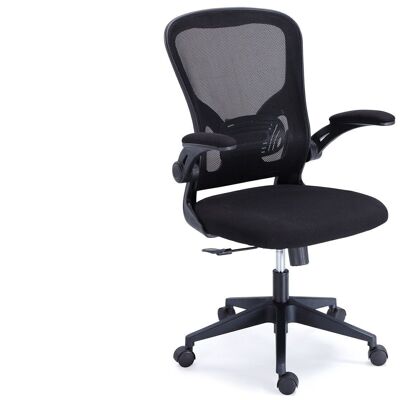 SWIVEL CHAIR LEXI RED BREATHABLE BLACK / BLACK STRUCTURE