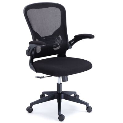SWIVEL CHAIR LEXI RED BREATHABLE BLACK / BLACK STRUCTURE