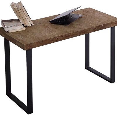 NATURAL STUDY TABLE AMERICAN OAK / BLACK.