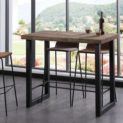TABLE LOFT 120 CHÊNE AMÉRICAIN / NOIR.