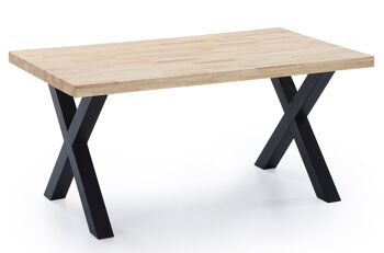 TABLE A MANGER FIXE X-LOFT 160 CHENE / NOIR. 1