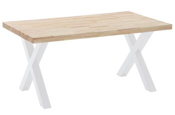 TABLE À MANGER FIXE X-LOFT 160 CHÊNE NORDIQUE / BLANC. 1