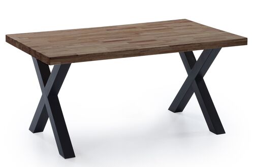 MESA COMEDOR FIJA X-LOFT 160 ROBLE AMERICAN / NEGRO.