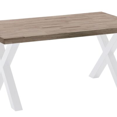 MESA COMEDOR FIJA X-LOFT 160 ROBLE AMERICAN / BLANCO.