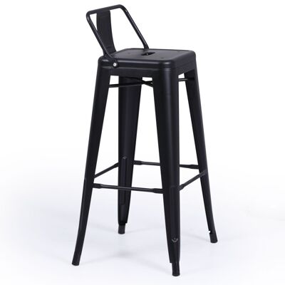 TABOURET HAUT TOLIX NOIR.