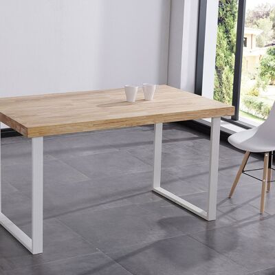 FIXED DINING TABLE NATURAL NORDISH OAK / WHITE.