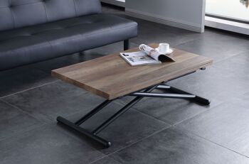 TABLE BASSE LEVANTE ET EXTENSIBLE UP - DOWN NOYER / NOIR 2