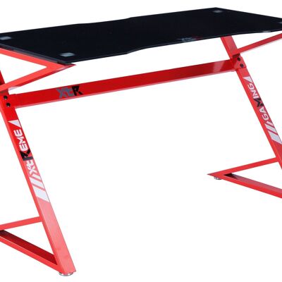 MESA GAMER XT03 CARBONO / ROJO.