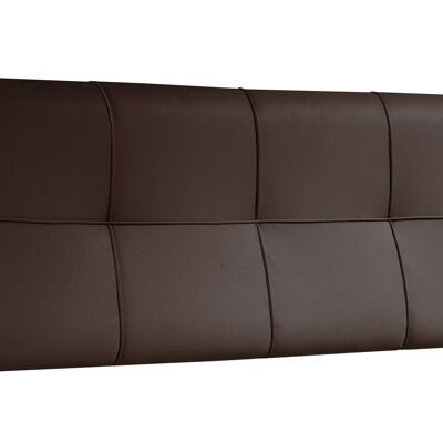UPHOLSTERED HEADBOARD SQUARE 160 MODEL FAMILY LEATHER CHOCOLATE