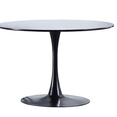 TABLE A MANGER RONDE GINA NOIR