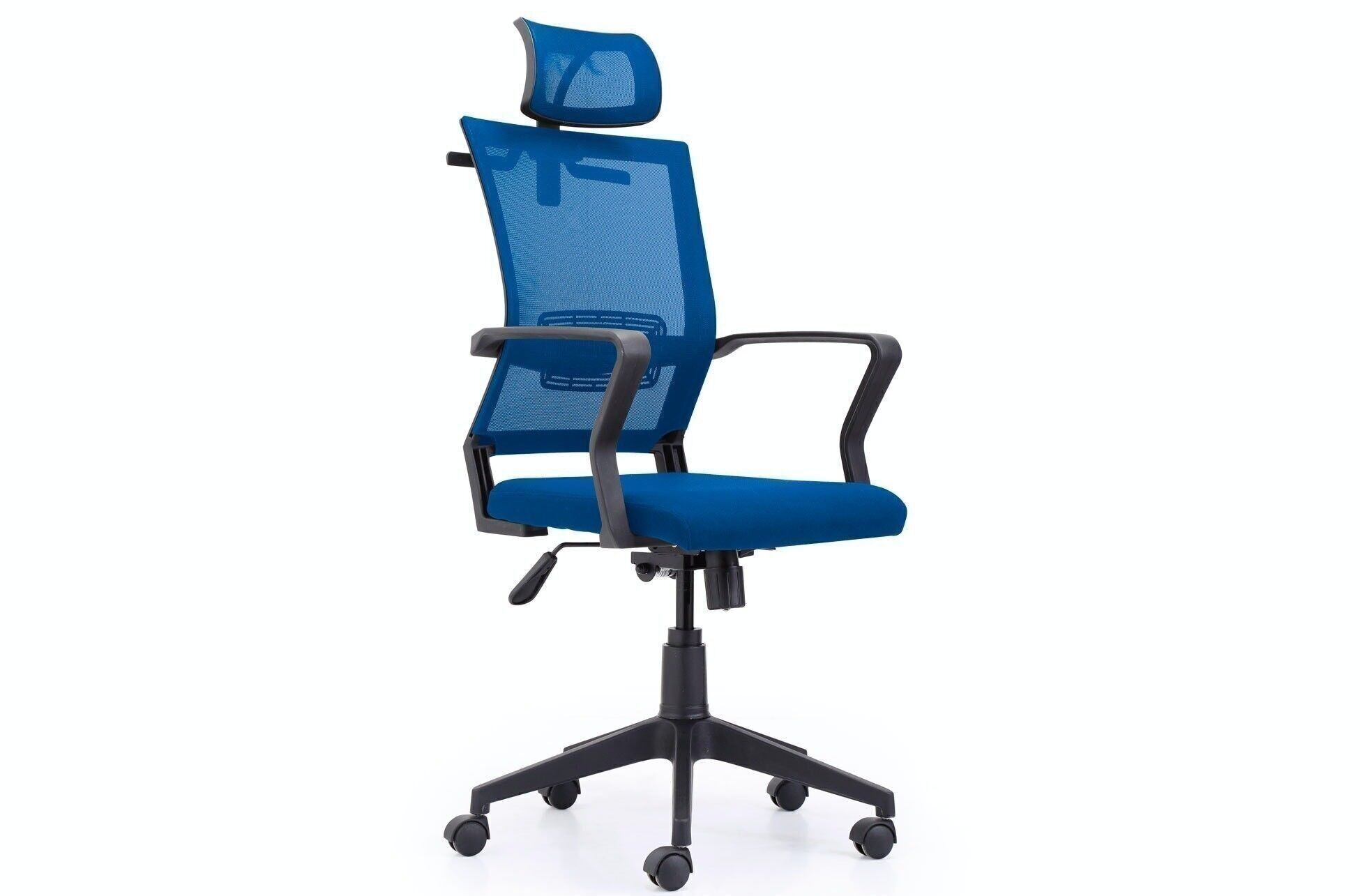 POLTRONA GIREVOLE WINNER ROSSA TRASPIRANTE BLU