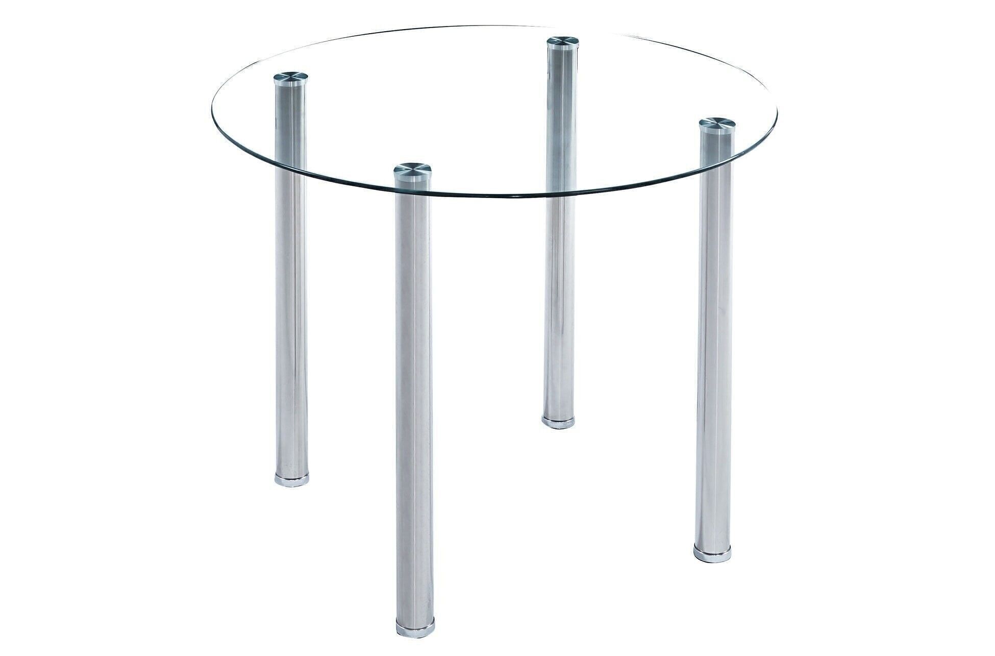 TAVOLO DA PRANZO ROTONDO VETRO TEMPERATO SHINE.