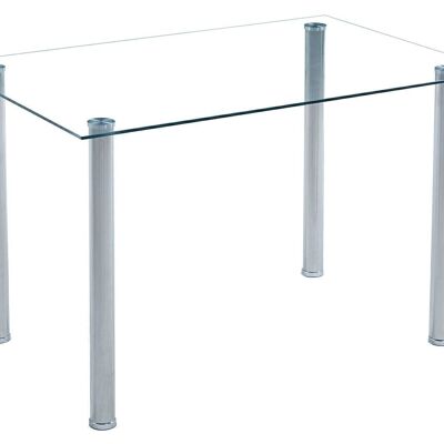 RECTANGULAR DINING TABLE SHINE TEMPERED GLASS.