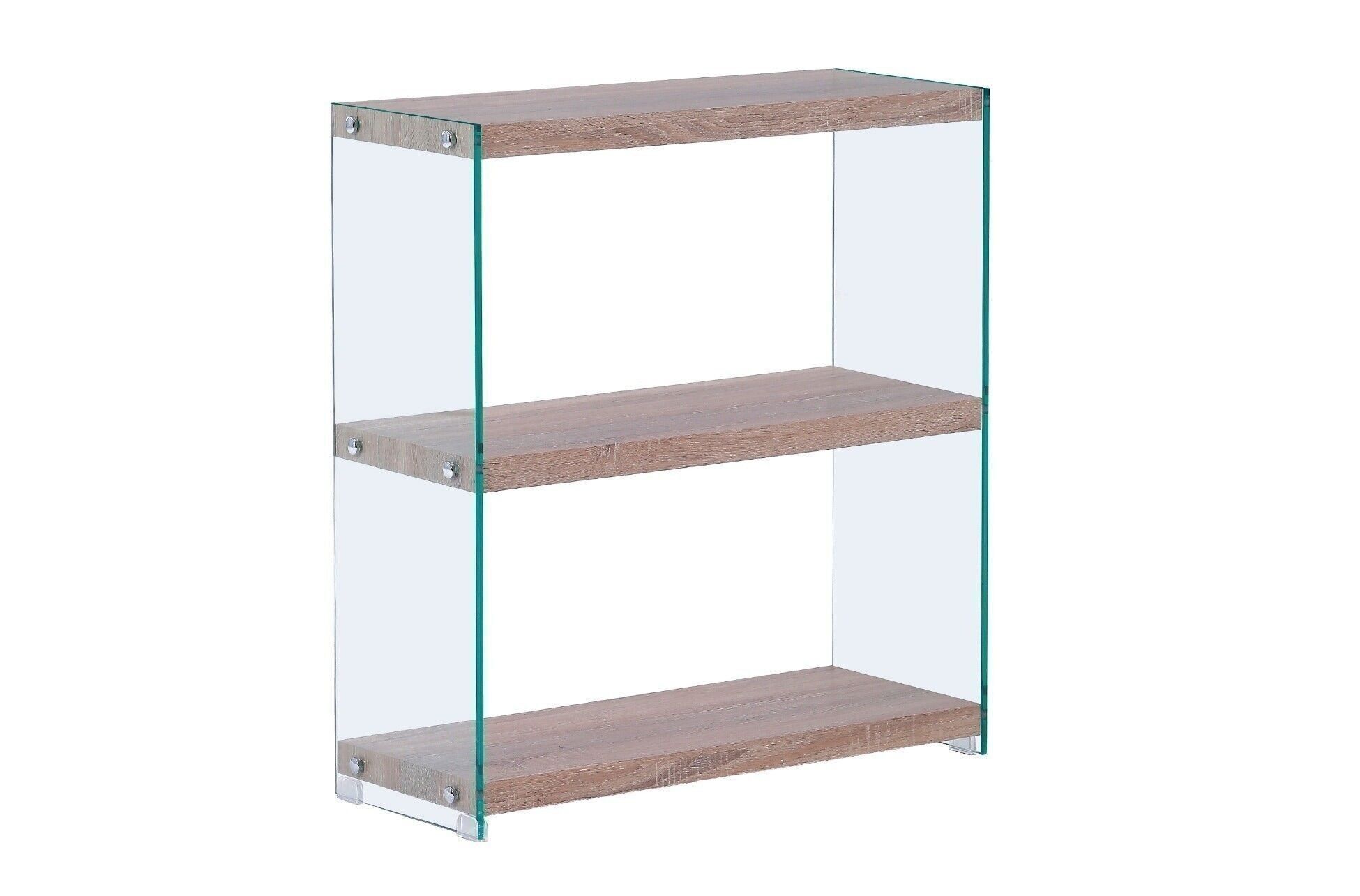 NIEDRIGES REGAL EVAN EICHE / GLAS