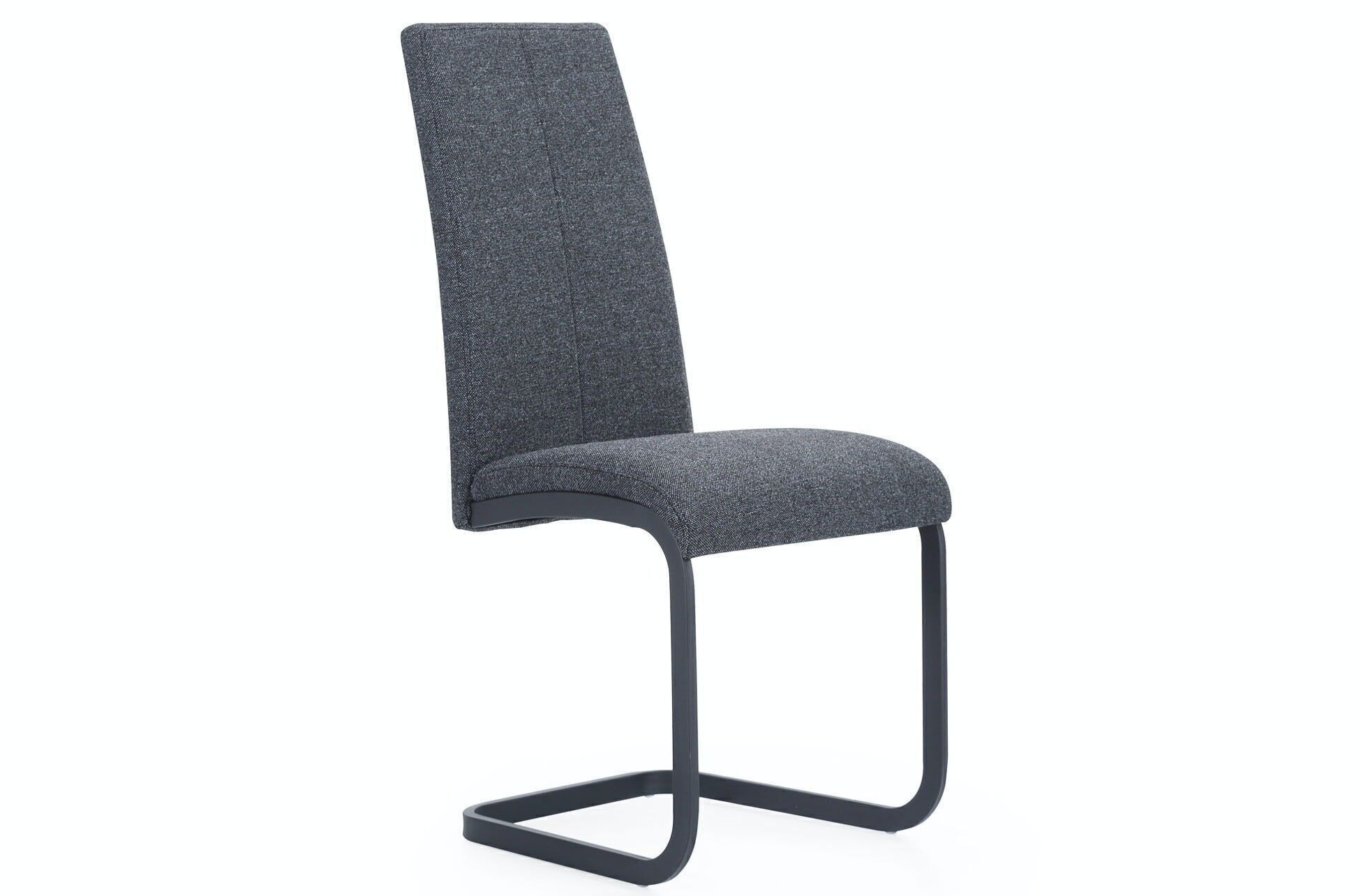 SEDIA DA PRANZO SMILE TESSUTO GRIGIO ANTRACITE